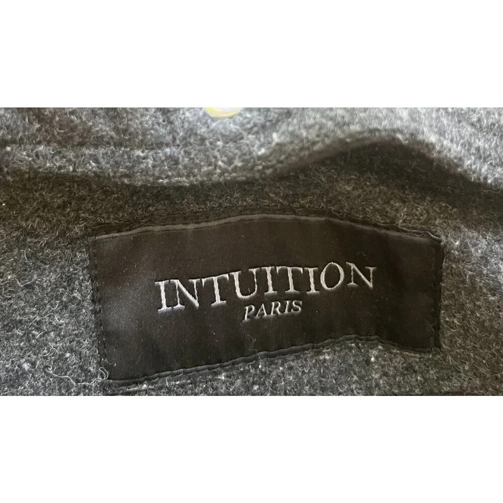 Intuition Paris Wool & Leather Jacket with Removable Fur Trim 42 - Picture 5 of 7